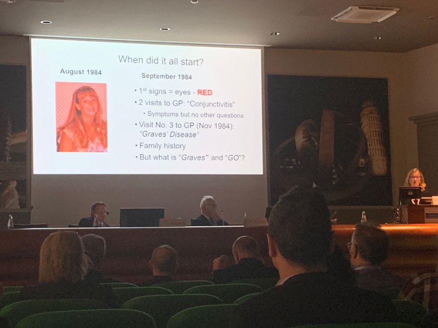 Janis Hickey at EUGOGO Conference 2019, Kelly Southcott report on The Thyroid Trust blog