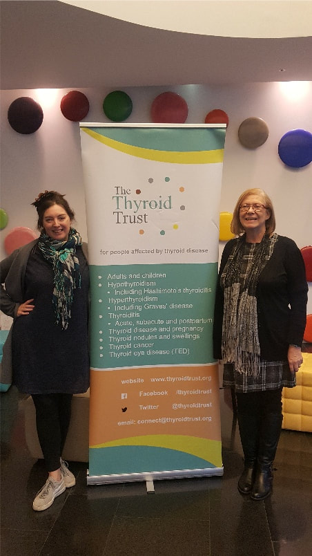 Lorraine Williams of The Thyroid Trust and Elaine Smith MSP