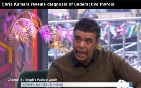 Chris Kamara reveals diagnosis of underactive thyroid