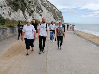 The Thyroid Trust Seaside Walk 2019 Broadstairs to Ramsgate with Sesnse About Science 